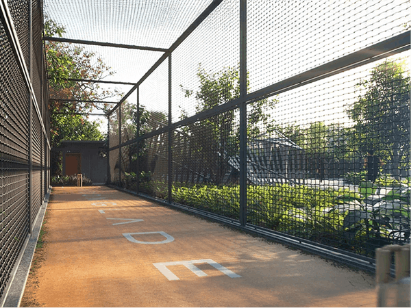 Cricket pitch at Moonglade luxury apartments in Kokapet near Gachibowli