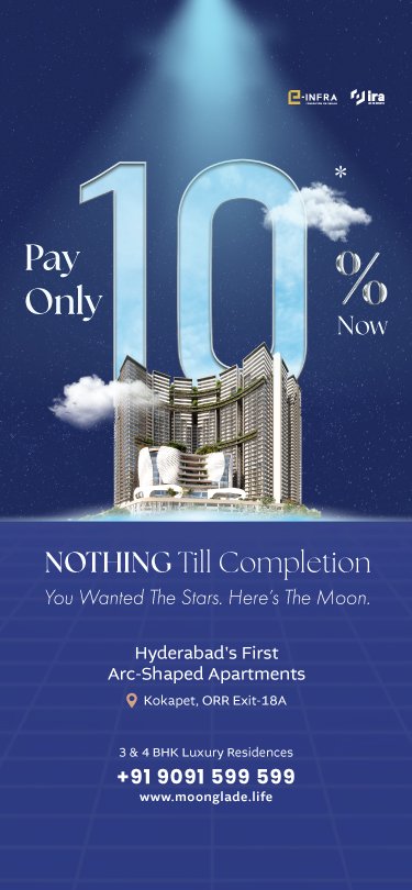 Moonglade luxury apartments in Kokapet, Hyderabad - Premium 3 & 4 BHK flats near Financial District